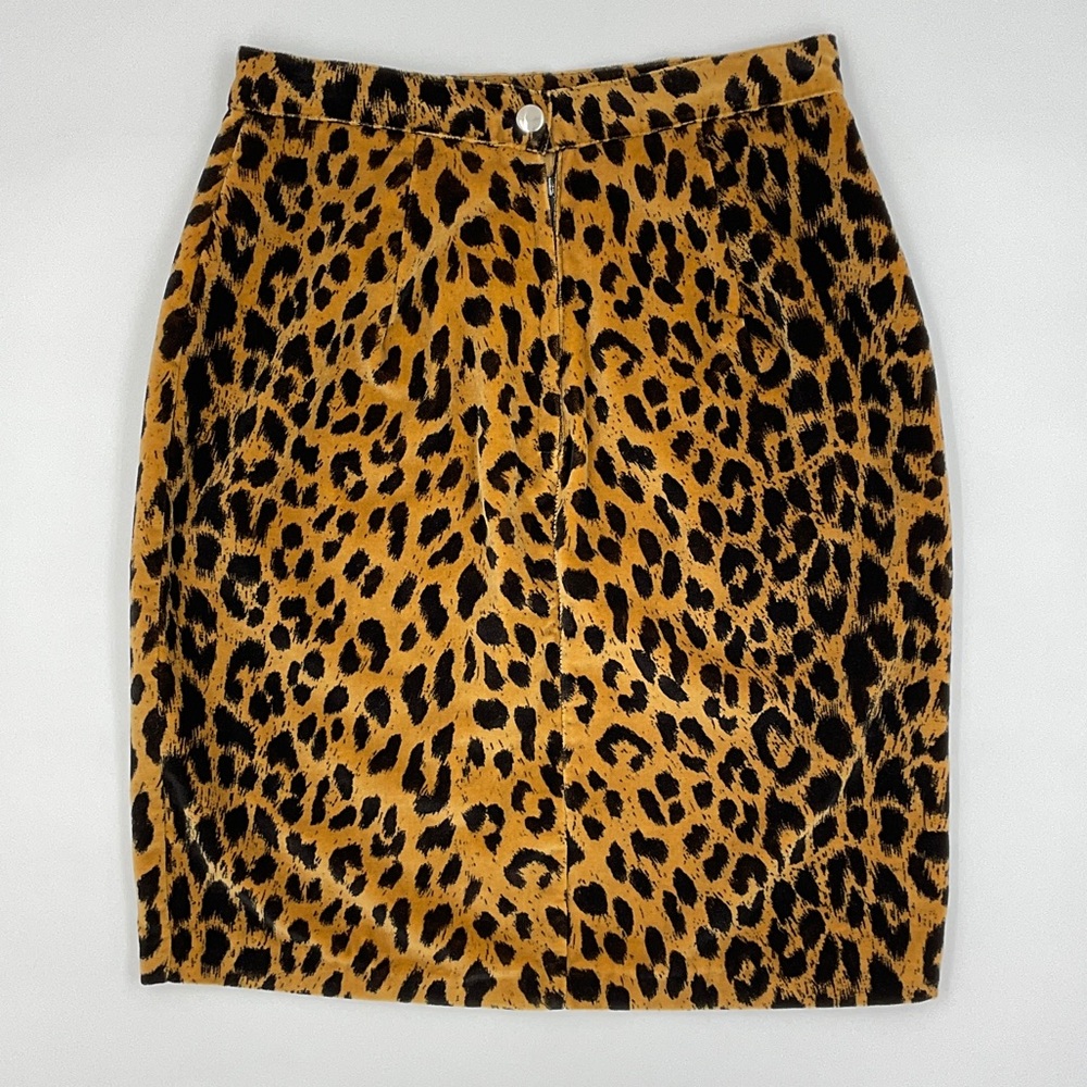 Tripp NYC RARE Vintage 80’s Punk Leopard Print Faux Fur Mini Skirt Small Altered - Picture 5 of 16